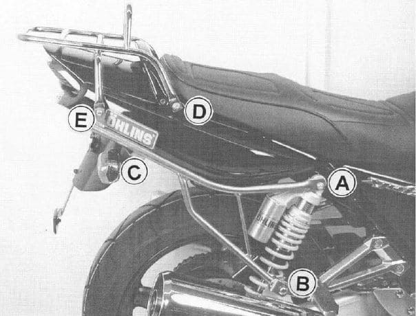 Yamaha XJR 1300 [2004-2006] - Ponte de bagagem