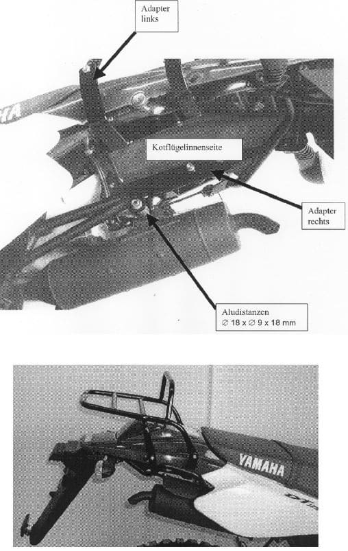 Yamaha DT 125 x [2005-2006] - Ponte de bagagem