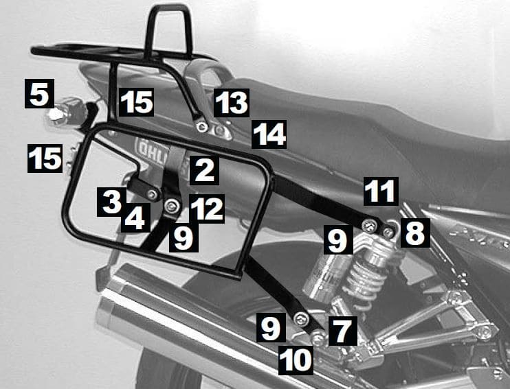 Yamaha XJR 1300 [2007-2014]-Comparo bloqueio de transportadora