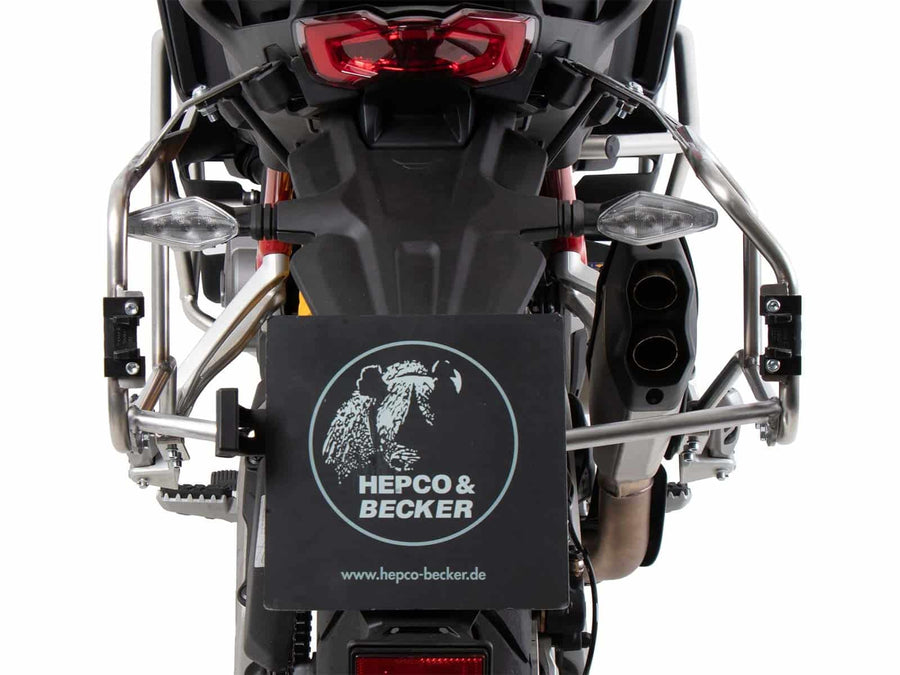 Ducati Multistrada V4 [2025-2026] - Kofferträgerset Cutout Edelstahl inkl. Xplorer Cutout silber Kofferset
