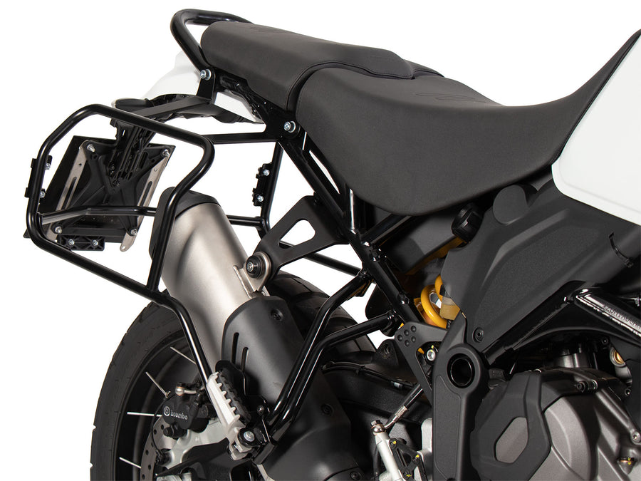 Ducati DesertX [2022-2026] - Kofferträgerset Cutout schwarz inkl. Xplorer Cutout schwarz Kofferset