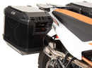 KTM 790 Adventure [2024-2026] - Kofferträgerset Cutout Edelstahl inkl. Xplorer Cutout schwarz Kofferset 40/37