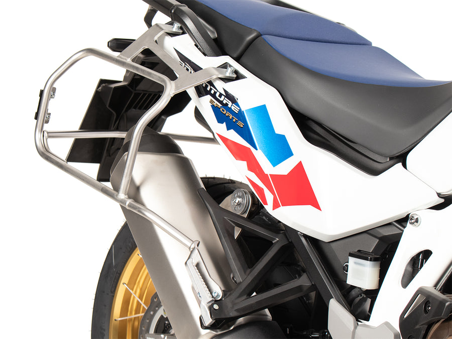 Honda CRF 1100 L AT Adv Sp [2024-2026] - Kofferträgerset Cutout Edelstahlträger inkl. Xplorer Cutout schwarz Kofferset
