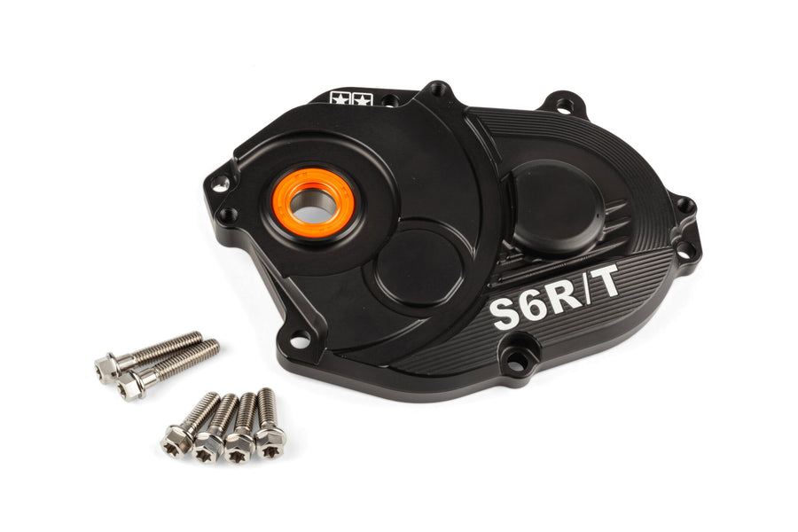 Aprilia SR Netscaper 50 2T LC - Getriebedeckel R/T Schwarz Titanschrauben