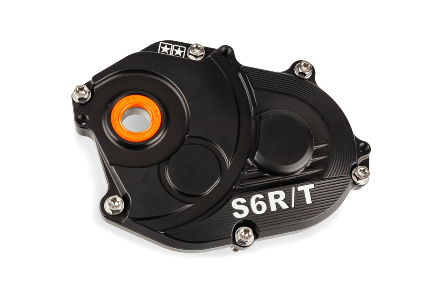 Aprilia SR Netscaper 50 2T LC - Getriebedeckel R/T Schwarz Titanschrauben