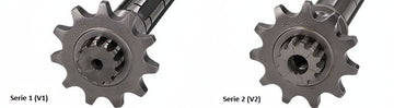 Beta RR Enduro 50 2T - Peça de reposição original secundária do eixo da engrenagem