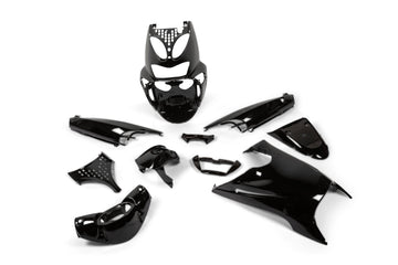 Aprilia SR Netscaper 50 2T LC - kit de carenagens 11 peças pretas