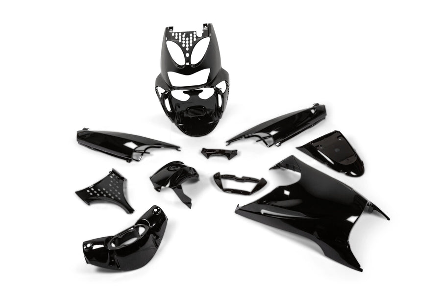 Aprilia SR Netscaper 50 2T LC - kit de carenagens 11 peças pretas