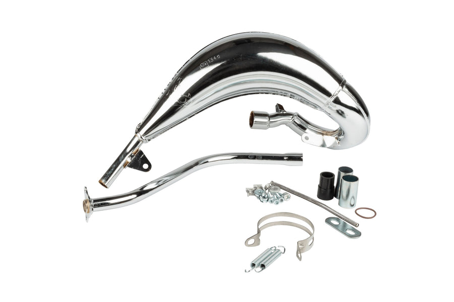 Beta RR SM 50 2T - Auspuff Cross verchromt 50/70cc