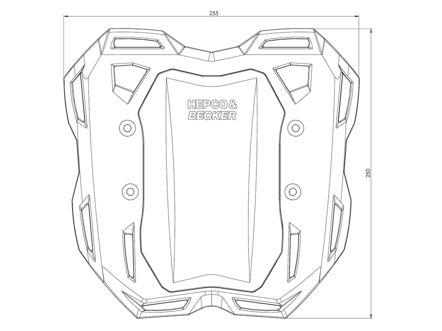 Hepco & Becker Smartrack-Heckträger für Honda CRF 1100 L Africa Tw (2019-2021) – im Komplettset enthalten