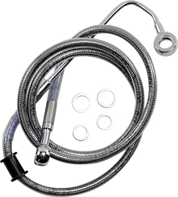 harley davidson flstc [DRAG SPECIALTIES] - Linha de freio estendida em aço inoxidável