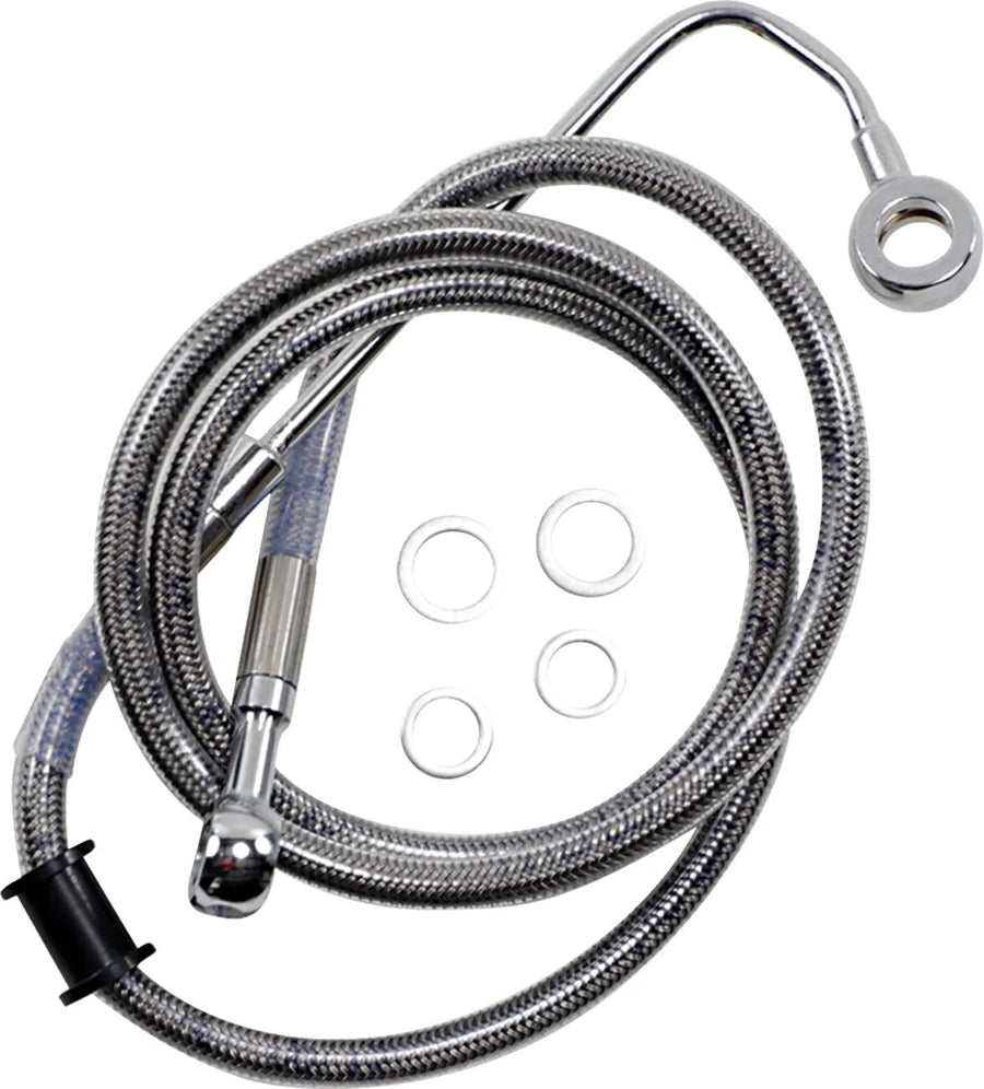 harley davidson flstc [DRAG SPECIALTIES] - Linha de freio estendida em aço inoxidável