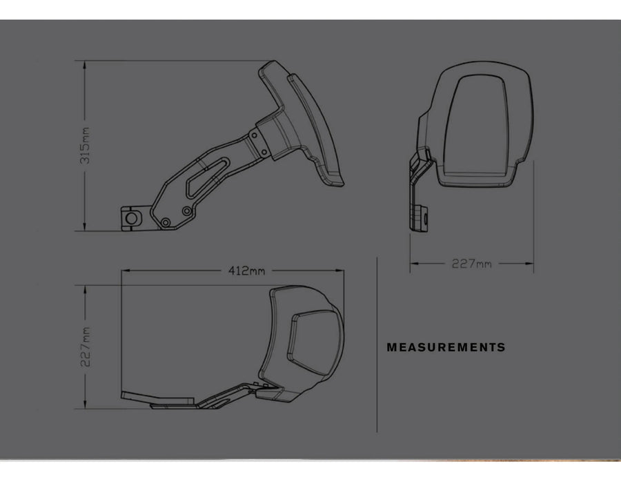BMW F 750 GS [2024] – Guarda-lamas com braço oscilante único – Preto Mate