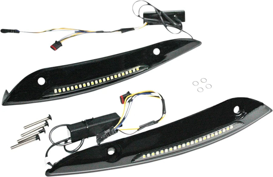 Harley-davidson road glide [CUSTOM DYNAMICS] - Faixa de pára-brisa Genesis® 4 Dynamic LED Road Glide®