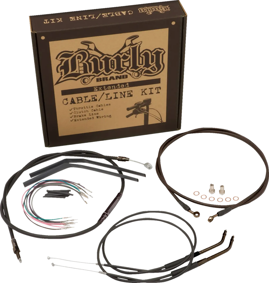 Harley Davidson Sportster 883 Iron XL [BURLY BRAND] – Conjunto de cabos para barra de prisão
