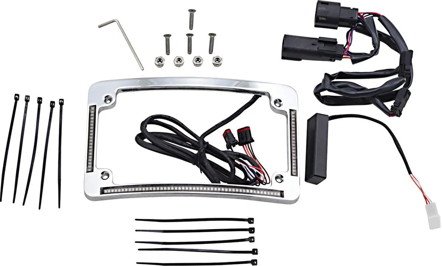 Harley Davidson flhr [CUSTOM DYNAMICS] – Moldura de placa com raio de LED