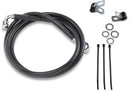 Harley Davidson Fxsts [DRAG SPECIALTIES] - Kit de linha de freio de vinil preto estendido-2