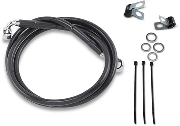 Harley Davidson Fxsts [DRAG SPECIALTIES] - Kit de linha de freio de vinil preto estendido - 0