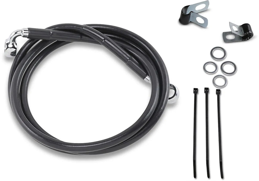 Harley Davidson Fxsts [DRAG SPECIALTIES] - Kit de linha de freio de vinil preto estendido