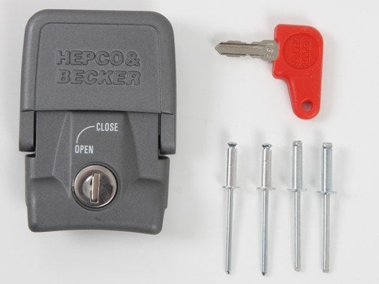 Halteschloss [Hepco & Becker] - GOBI Seitenkoffer - silber