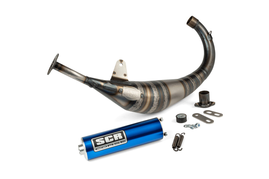 Derbi Senda R X-Race Trail '05 - '10 50 2T D50B0 - Auspuff Racing Line 70 80 Blau