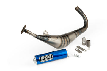 Beta RR Enduro 50 2T - Escape feito à mão 50-70 azul