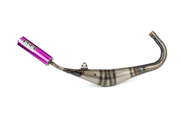 Beta RR Enduro 50 2T - Escape Feito à Mão 50-70 roxo
