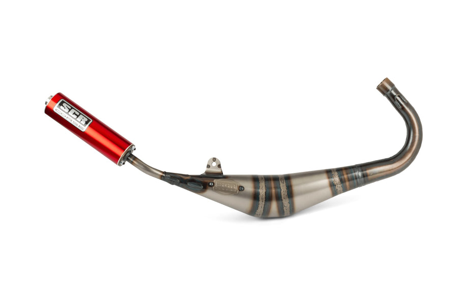 Beta RR Track 50 2T - Auspuff Handmade 50-70 rot