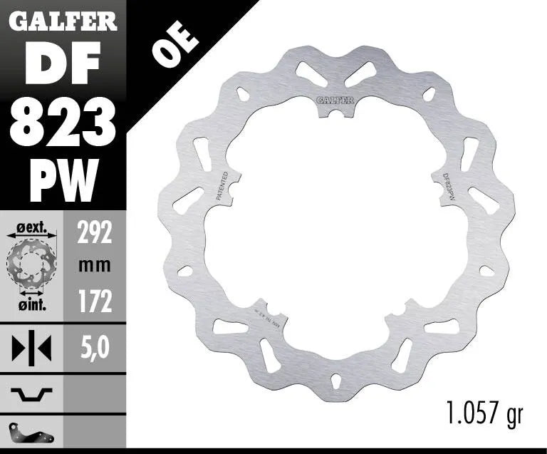 Haste Harley-Davidson Vrscb 1130 V [2004-2005] - disco de freio Wave® - foto 2