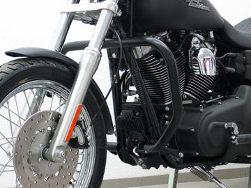 Harley Davidson Dyna Glide Low Rider [2015-2017] - Barra de proteção, versão grande feita de tubo de 38 mm, forma angular, preto