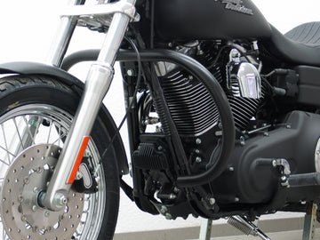 Harley Davidson Dyna Glide Low Rider [2015-2017] - Barra de proteção, versão grande feita de tubo de 38 mm, forma redonda, preto