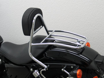 Harley Davidson Sportser Evo 883/1200 (Custom [2004-2020] - Driver Sissy Bar com travesseiros e bagagem de bagagem