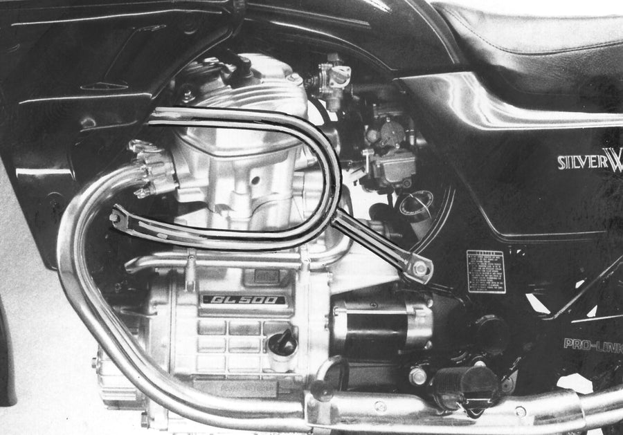 Honda CX 500/650 (também E + C) + GL 500/650 com tampa do radiador em alumínio - barra protetora