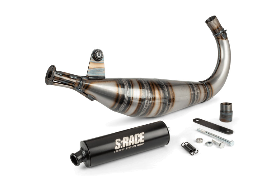 Beta RR Enduro 50 2T - Auspuff S Race 85-100 Low-Mount Schwarz