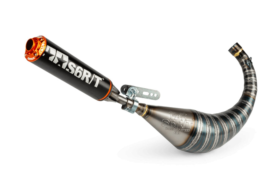 Rieju MRX Enduro Pro 50 2T AM6 - Auspuff R/T 70 - 80 Schwarz / Orange