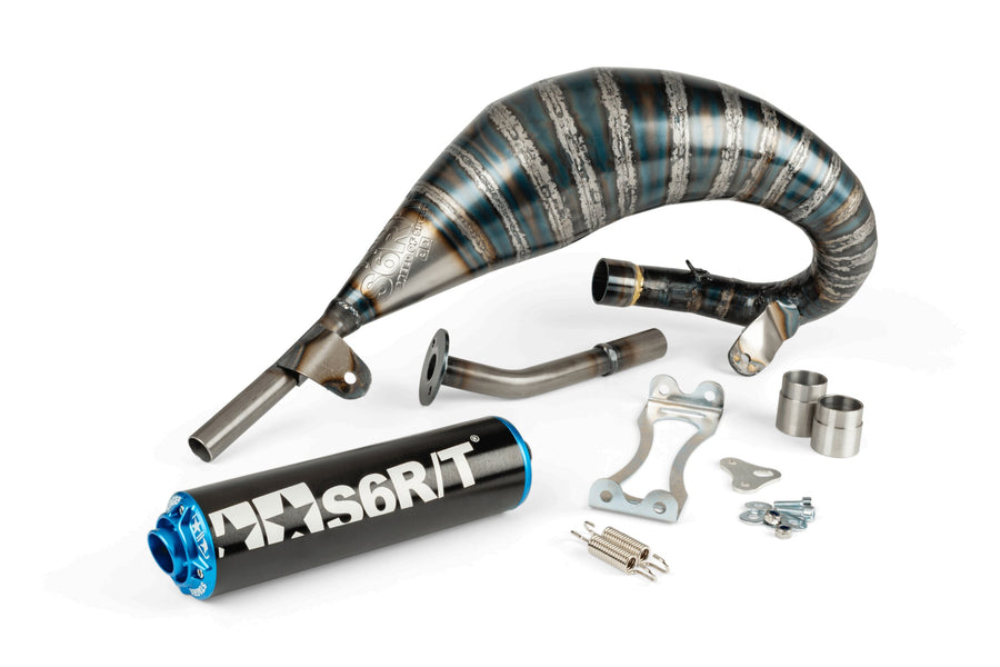 Beta RR-T SM 50 2T - Auspuff R/T 70 - 80 Schwarz / Blau