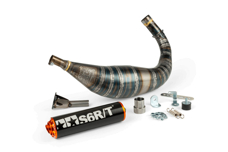 Beta RR Track 50 2T - Auspuff R/T 90-100 Schwarz/Orange