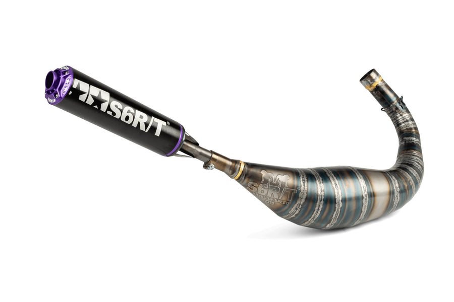 Rieju MRX Enduro Pro 50 2T AM6 - Auspuff R/T 90-100 Schwarz/Lila