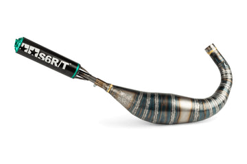 Beta RR Enduro 50 2T - Escape R/T 90-100 Preto/Turquesa