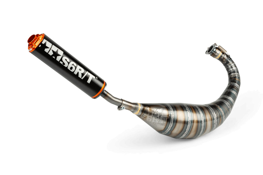 Aprilia SX Factory 50 2T - Auspuff 80-90 Schwarz / Orange