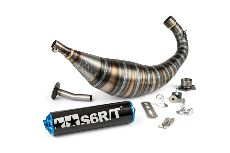 Aprilia SX 50 2T - Auspuff 90-100 Schwarz / Blau