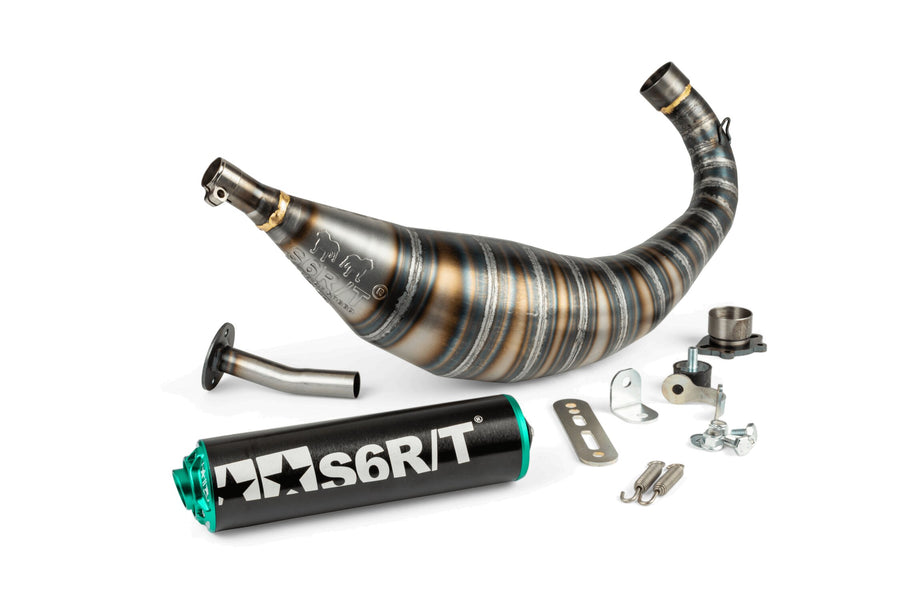Aprilia SX 50 2T - Auspuff R/T Schwarz Türkis