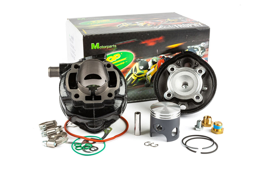 Aprilia SR Netscaper 50 2T LC - kit de cilindros Preto Trophy 70ccm