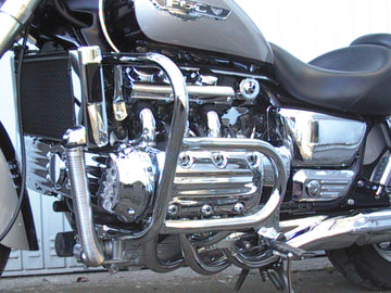 Honda F6C (Valkyrie) [1996-2001] - Barra de proteção, versão grande feita de tubo 30 mm, 2 tlg., Com proteção da cabeça do cilindro