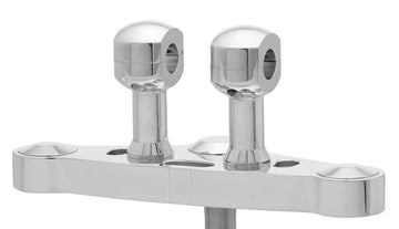 Riser de alumínio para guidão com risers de 25 alumínio para guidão com 25,4 mm (1 ') Ø, 75 mm de altura, polido. Com thread de 1/2 ″ UNC.