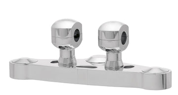 Riser de alumínio para guiador com 31 - Riser de alumínio para guiador com 31,75 mm (1 1/4′) Ø, 50 mm de altura, polido. Com rosca UNC de 1/2″.