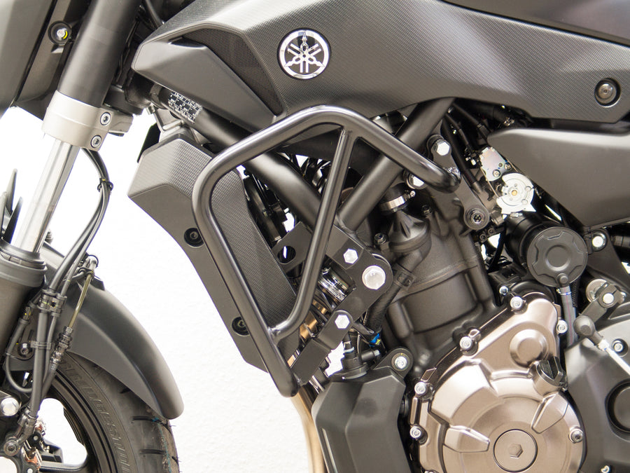Yamaha MT-07 [2014-2017]-Barra protetora, acima, preto