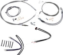 Harley Davidson FXSB [BURLY BRAND] - Kit completo de cabo de freio/cabo de freio trançado em aço inoxidável-1