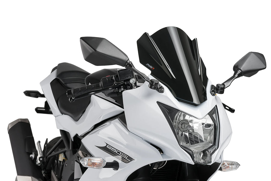 KAWASAKI NINJA 250SL 2015–2017 - PUIG Z-Racing-Scheibe | Schwarz | PUIG 7630N