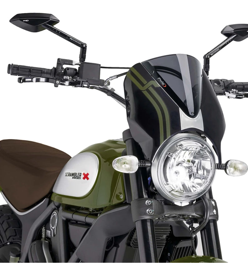 DUCATI SCRAMBLER 800 ICON DARK [2025] – Viseira de pára-brisa RetroVision
